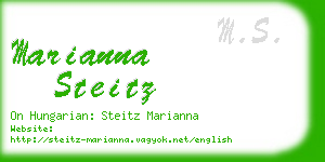 marianna steitz business card